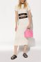 Palm Angels Zwarte Leren Sliders met Dubbele Touch Strap Black - Thumbnail 5