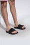 Palm Angels Zwarte Monogram-Geëmbosseerde Slippers voor Heren Black Heren - Thumbnail 3