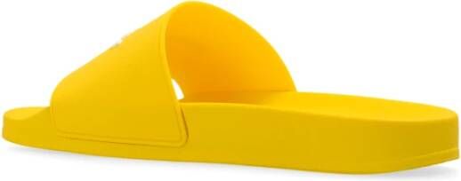 Palm Angels Slippers met logo-reliëf Geel - Foto 5