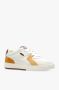 Palm Angels Leren sneakers met suède details en geborduurd logo Beige Heren - Thumbnail 8