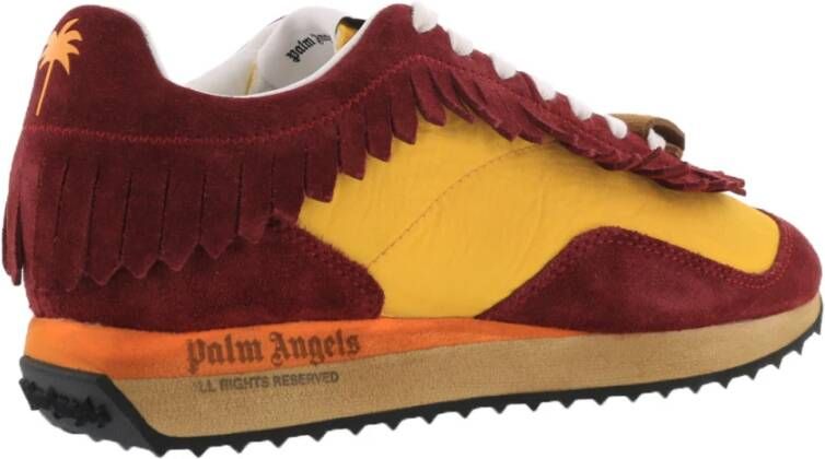 Palm Angels Fringe Runner Sneakers Geel Heren