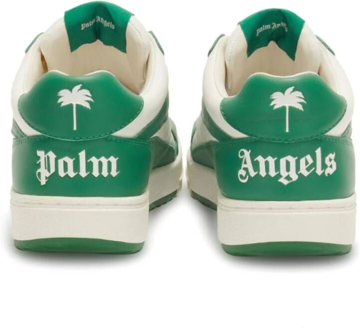 Palm Angels University Veterschoenen van Leer Groen Heren