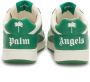 Palm Angels Witte Leren Sneakers met Smaragdgroene Accenten White - Thumbnail 8