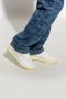 Palm Angels Witte universiteits veterschoenen van leer Wit Heren - Thumbnail 5