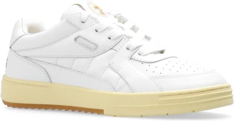 Palm Angels University leren sneakers Wit - Foto 4