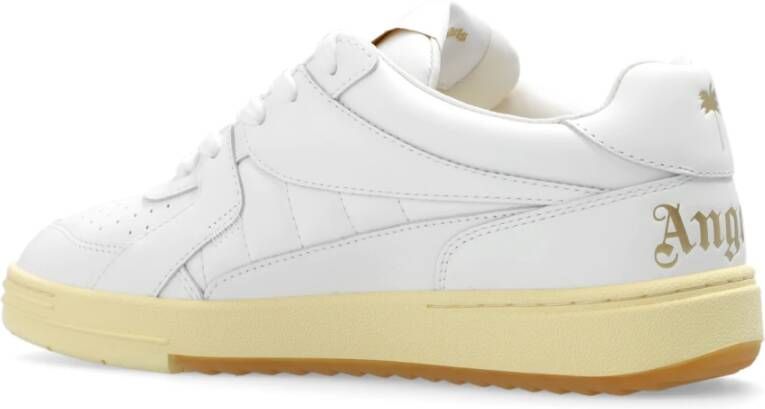 Palm Angels University leren sneakers Wit - Foto 5