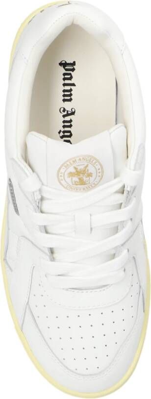 Palm Angels University leren sneakers Wit - Foto 6