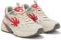 Palm Angels Beige Rode Sneaker met Palmboom Motief Multicolor Heren - Thumbnail 4