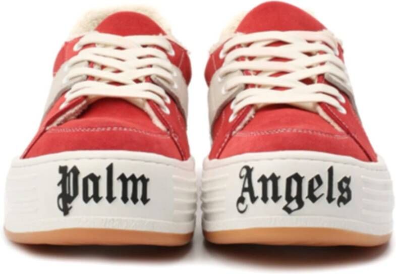 Palm Angels Suède Logo Sneakers Rood Heren