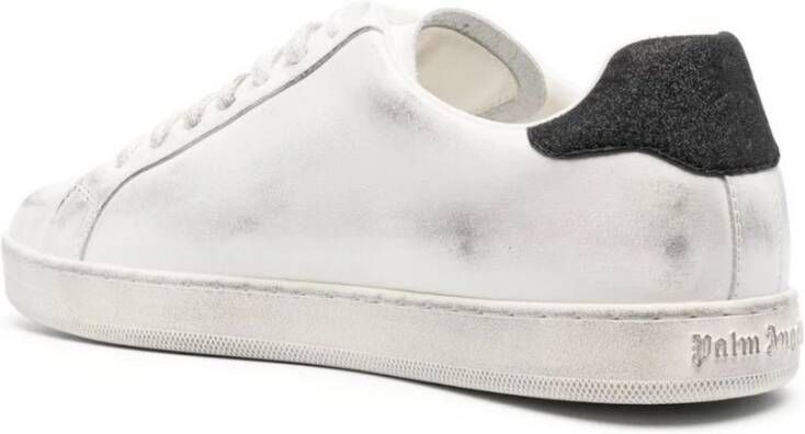 Palm Angels Vlamlogo Sneakers Wit Heren