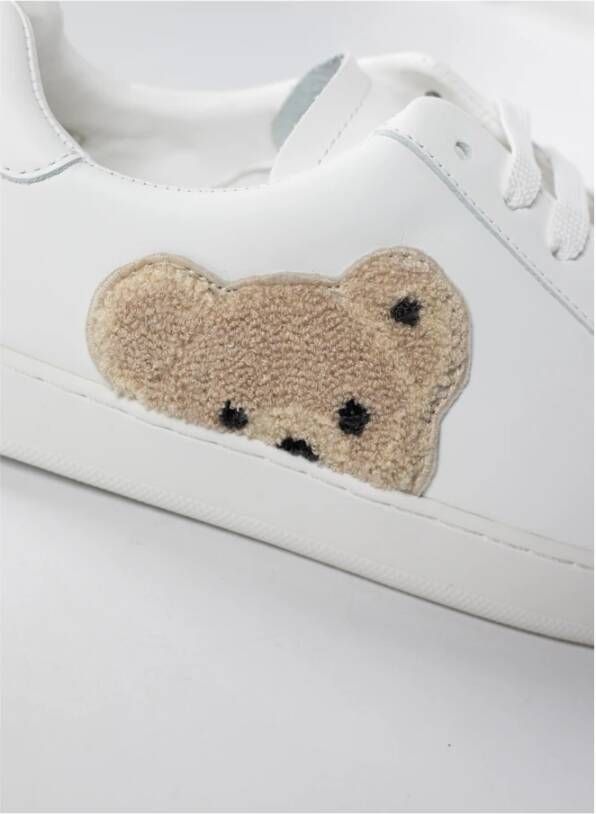 Palm Angels Nieuwe Teddy Bear Tennisschoenen Wit Heren