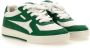 Palm Angels Witte Leren Sneakers met Smaragdgroene Accenten White - Thumbnail 13