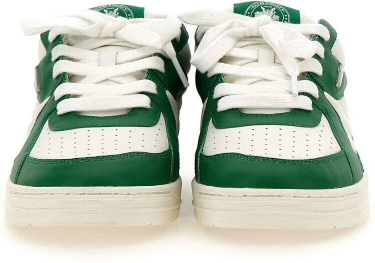 Palm Angels University leren sneakers Groen - Foto 14