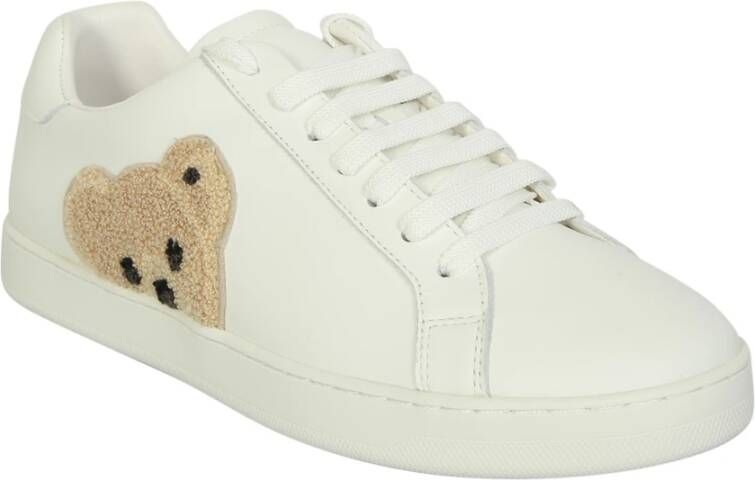 Palm Angels Witte Sneakers met Teddy Bear Motief Wit Heren