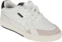 Palm Angels Witte leren sneakers met gewatteerde inzetstukken White Heren - Thumbnail 8