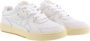 Palm Angels Witte universiteits veterschoenen van leer Wit Heren - Thumbnail 10