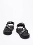 Palm Angels Witte Sandalen met Logoprint Band Black - Thumbnail 2