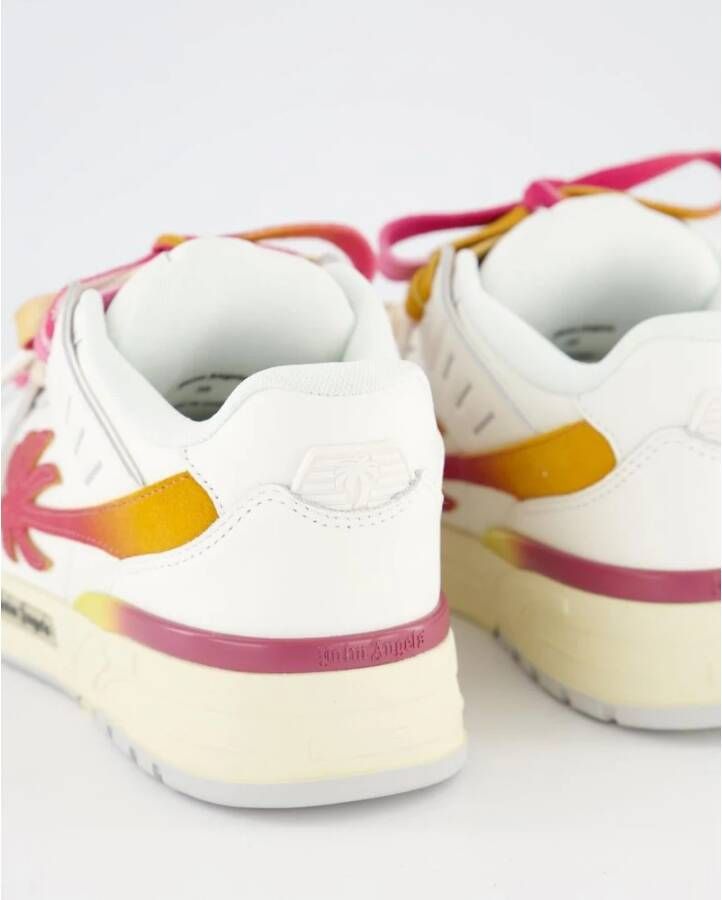 Palm Angels Venice Sneaker in Wit Koraal