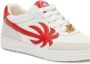 Palm Angels Witte Leren Sneakers met Palmboom Motief Multicolor Heren - Thumbnail 2