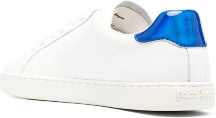 Palm Angels Witte Leren Sneakers Stijlvol Model