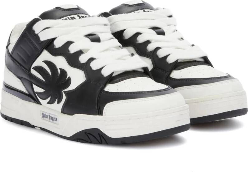 Palm Angels Witte Skate Sneakers met Zwarte Details