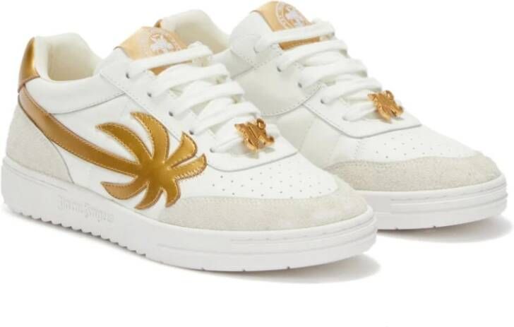 Palm Angels Witte sneakers met palmboom motief White Heren