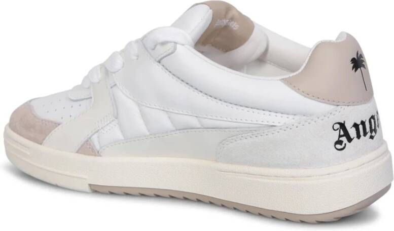Palm Angels Witte Sneakers Stijlvolle Ronde Neus
