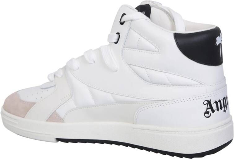 Palm Angels Witte Sneakers University Mid Stijl