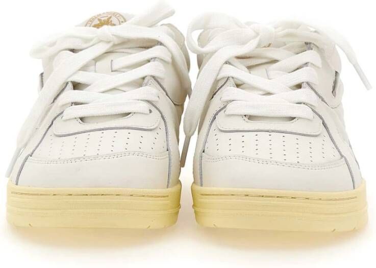 Palm Angels University leren sneakers Wit - Foto 3