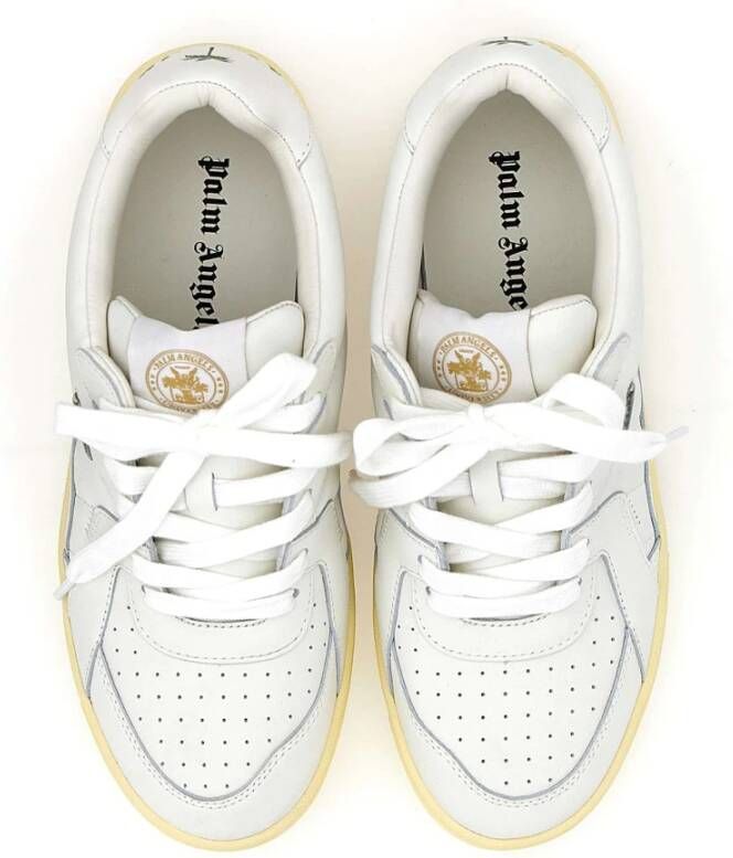 Palm Angels University leren sneakers Wit - Foto 6