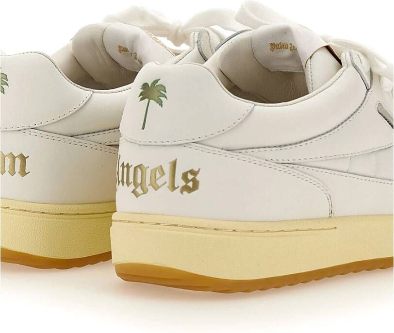 Palm Angels University leren sneakers Wit - Foto 8