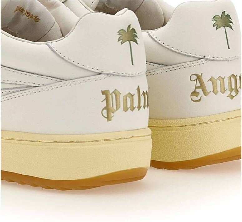 Palm Angels University leren sneakers Wit - Foto 9