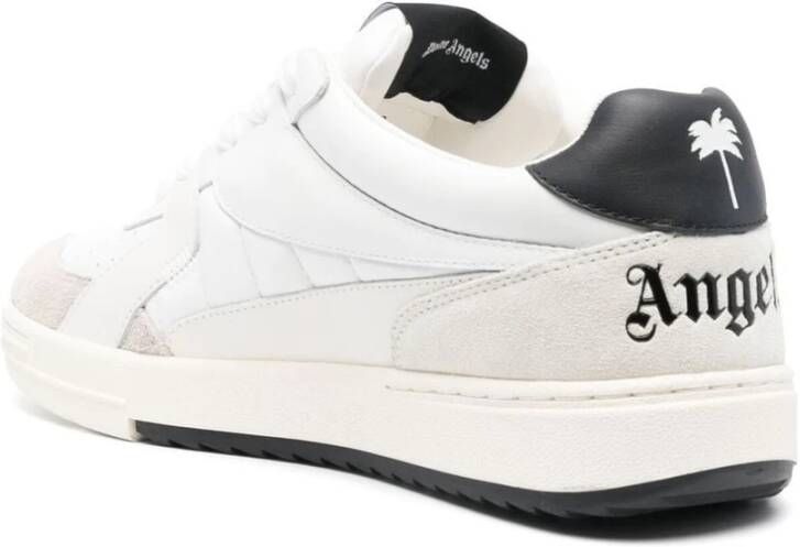 Palm Angels Witte Zwarte Talon Sneaker White Heren