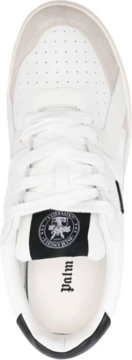 Palm Angels Witte Zwarte Talon Sneaker White Heren