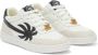 Palm Angels Witte Zwarte Leren Sneakers Multicolor Heren - Thumbnail 2