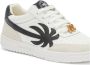 Palm Angels Witte Zwarte Leren Sneakers Multicolor Heren - Thumbnail 4