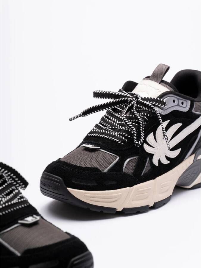 Palm Angels Zwart Grijs Sneakers Black Heren