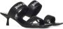 Palm Angels Zwarte Instap Sandalen met Dubbele Bandjes Zwart Dames - Thumbnail 2