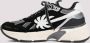 Palm Angels Zwarte Leren Runner Sneakers Black Heren - Thumbnail 2