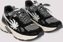 Palm Angels Zwarte Leren Runner Sneakers Black Heren - Thumbnail 3