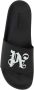 Palm Angels Zwarte Monogram Pool Slippers Black Heren - Thumbnail 4