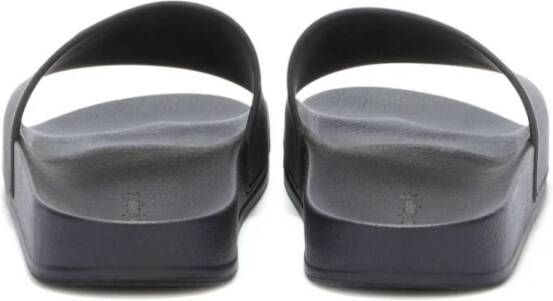 Palm Angels Zwarte Monogram Pool Slippers Black Heren - Foto 6