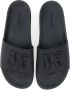 Palm Angels Zwarte Monogram-Geëmbosseerde Slippers voor Heren Black Heren - Thumbnail 12