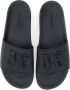 Palm Angels Zwarte Monogram-Geëmbosseerde Slippers voor Black - Thumbnail 12