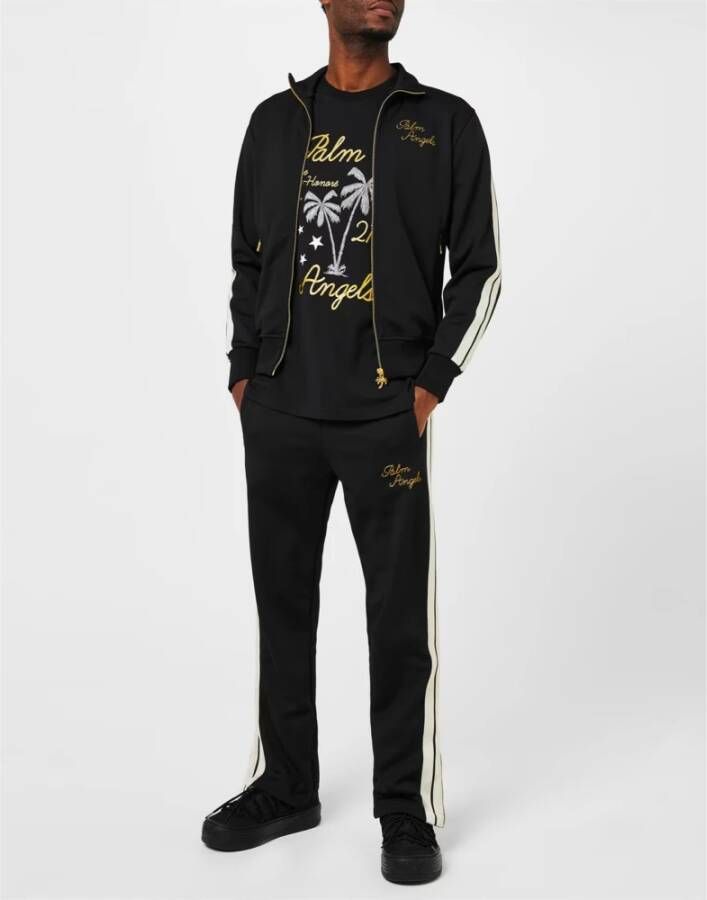 Palm Angels Zwarte Snow Puffed Logo Sneakers Black Heren