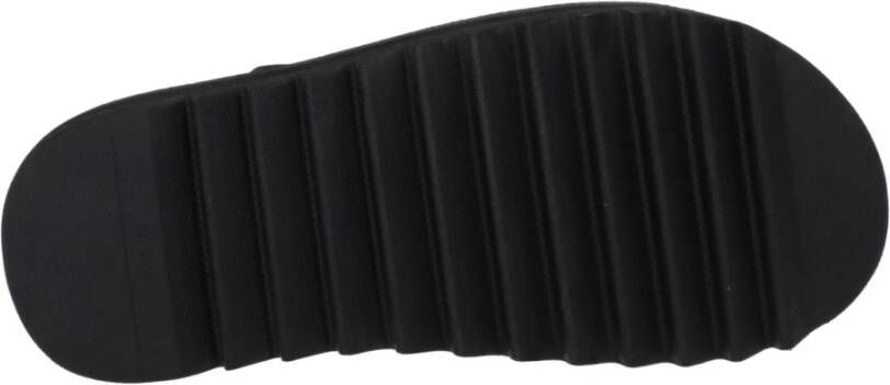 Palm Angels Zwarte Stoffen Flip-Flop Sandaal