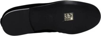 Palm Angels Zwarte Velvet Loafer met Front Logo