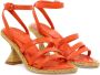 Paloma Barceló Agnes Hoge Hak Sandalen Orange Dames - Thumbnail 2