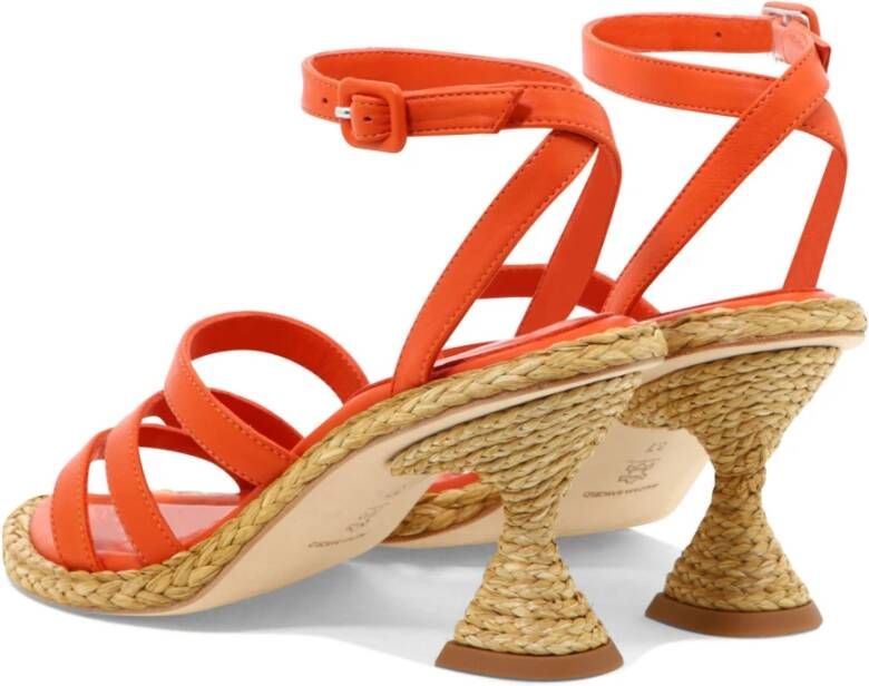 Paloma Barceló Agnes Hoge Hak Sandalen Orange Dames