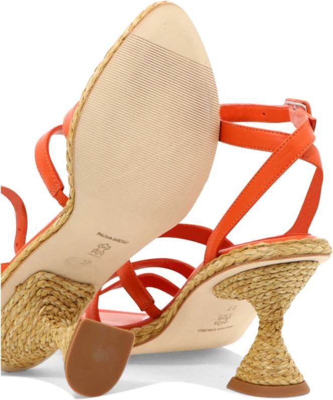 Paloma Barceló Agnes Hoge Hak Sandalen Orange Dames